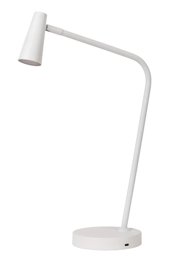 Lucide STIRLING - Rechargeable Table lamp - Battery pack- LED 3 StepDim - 1x3W 2700K - White - turned off